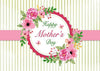 Happy mother's day backdrop with stripe-cheap vinyl backdrop fabric background photography