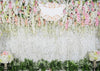 Celebration decor flower backdrop for wedding-cheap vinyl backdrop fabric background photography