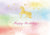 Baby girl happy birthday backdrop gold unicorn
