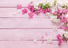 Pink wood flower backdrop for newborn-cheap vinyl backdrop fabric background photography