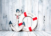Summer photography backdrop anchor and lifebuoy-cheap vinyl backdrop fabric background photography