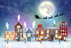 Christmas snowing backdrops winter background-cheap vinyl backdrop fabric background photography