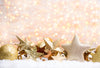 Golden glitter Bokeh photography backdrop with gold star-cheap vinyl backdrop fabric background photography