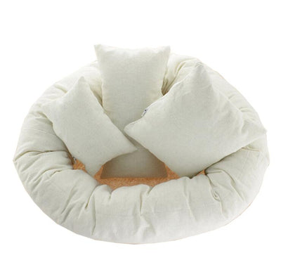 Baby photo prop Newborn photography white 1 assistant circle+3 pillows - whosedrop